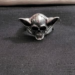 Size 12 silver tone goblin ring